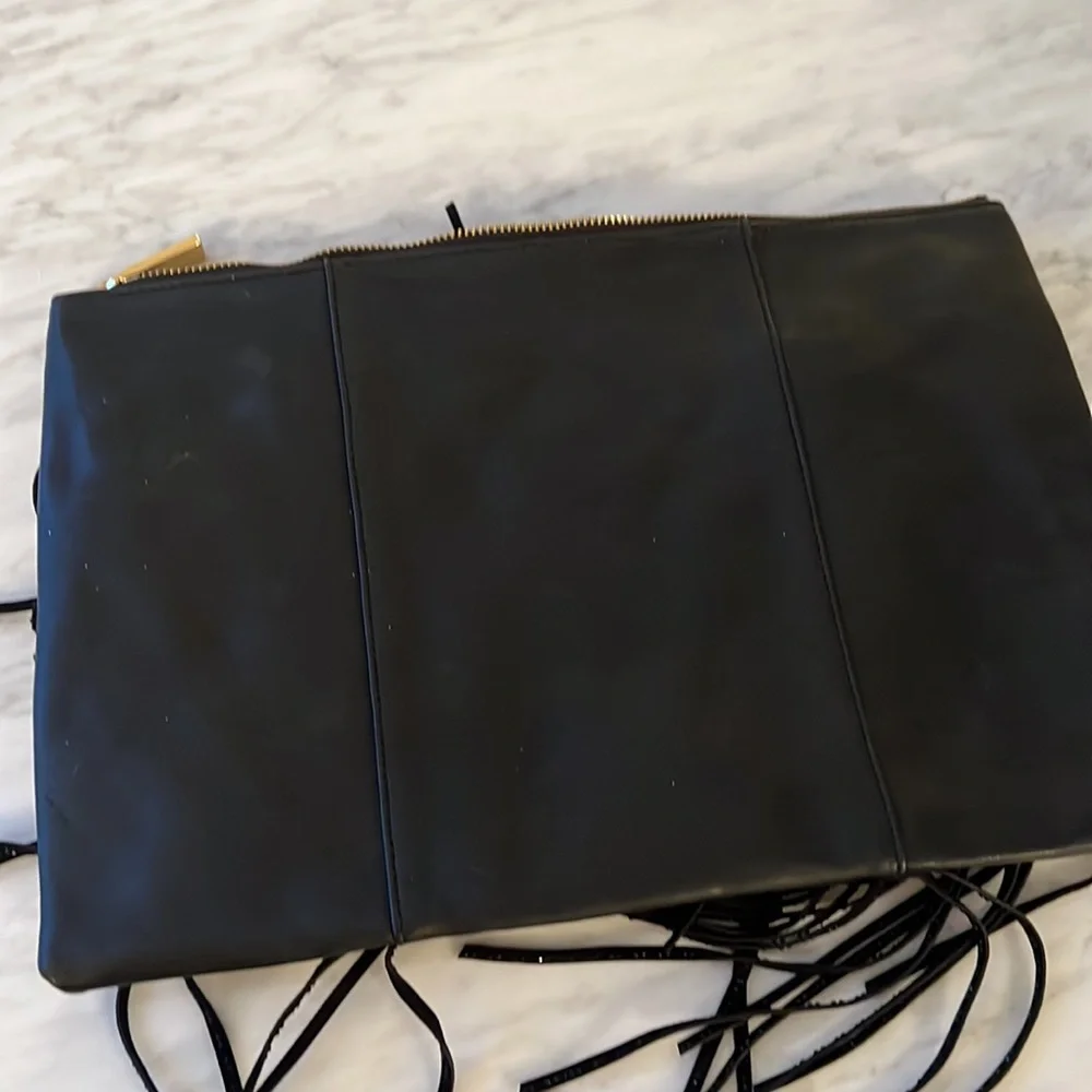 Deux Lux Leather Fringe Large Clutch - Picture 6 of 8